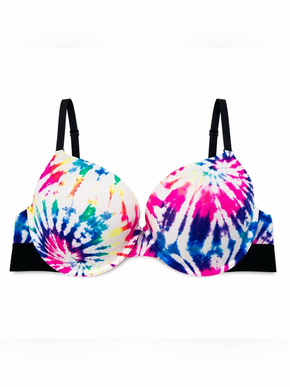 PINK Victoria’s Secret Wear Everywhere Push Up Bra women size 34D Tie Dye